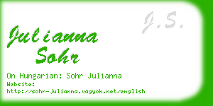 julianna sohr business card